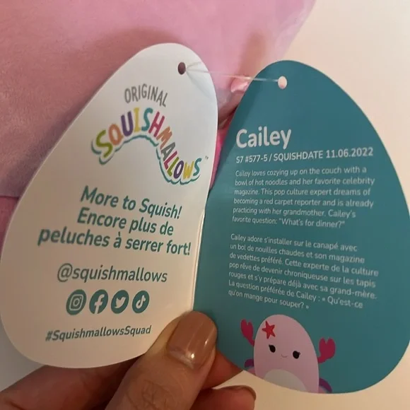 Squishmallows 8" Cailey The Crab with Starfish Stuffed Animal Toy - Picture 7 of 9